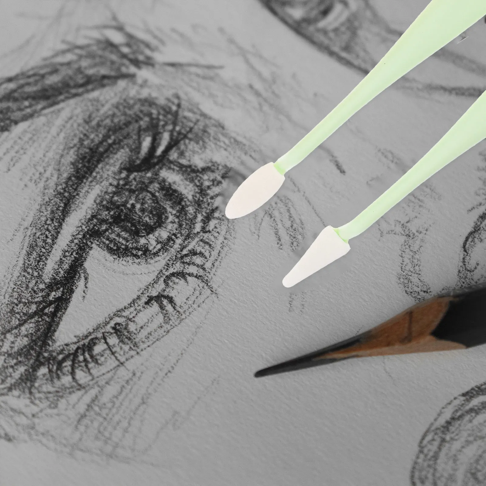 

4pcs Eraser Set Blending Stumps Artist Charcoal Drawing Tool Drawing Tools Sponge Pens Charcoal Art Kneaded Eraser Student