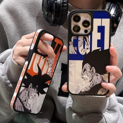 Luxury Dragon Ball Vegeta Goku Shockproof Case For iPhone 17 16 15 14 13 12 Pro Max Cartoon Anime Shockproof Protective Cover