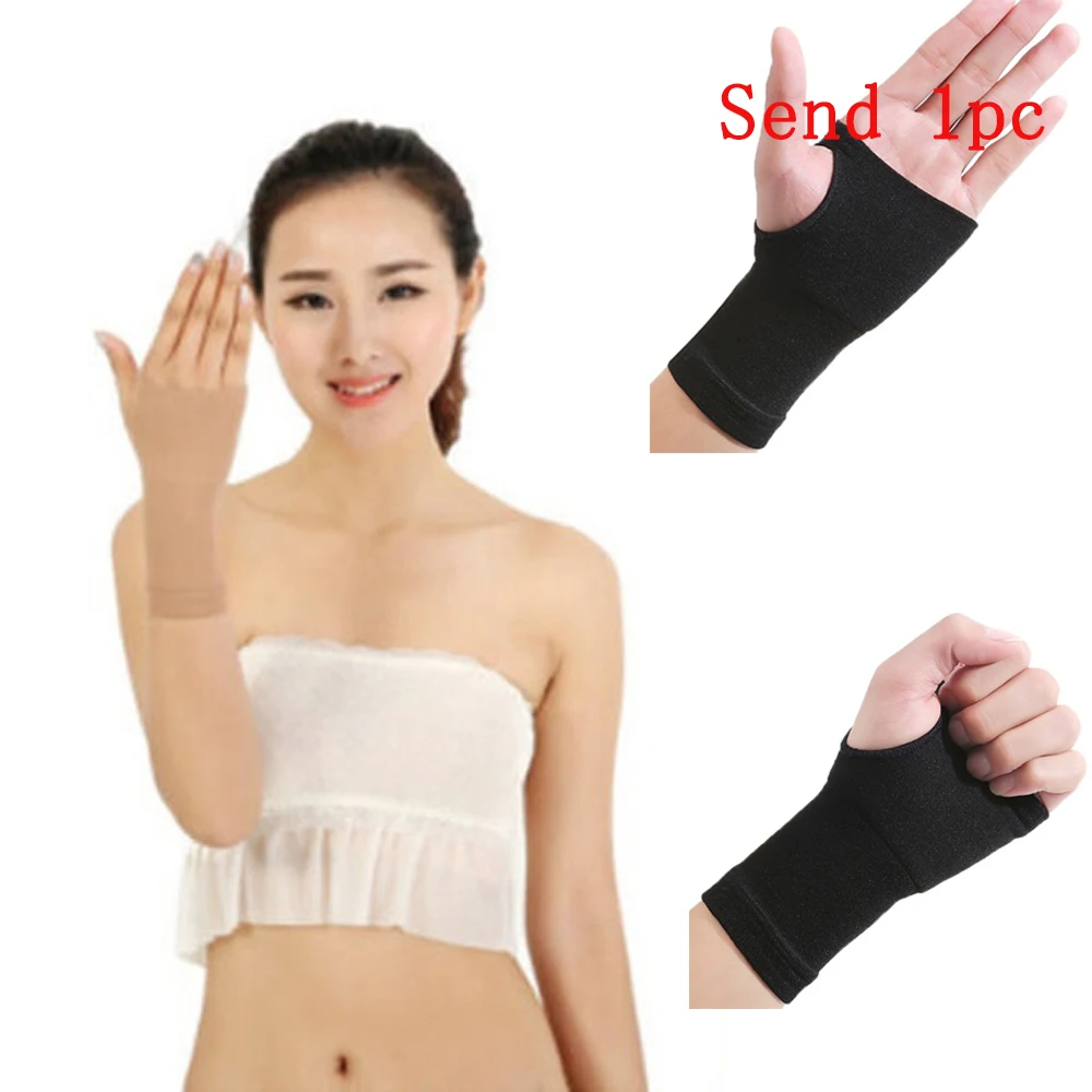 Nylon Gym Compression Sleeve Carpal Tunnel Sprain Strain Wrist Strap Arthritis Support Gloves Wrist Support Brace Gloves