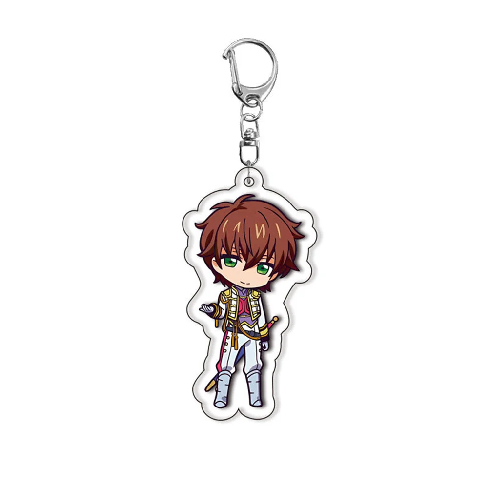 6CM NEW Anime Lelouch Acrylic Keychain Model Cosplay Characters Ornament Accessories Good Collection Gifts
