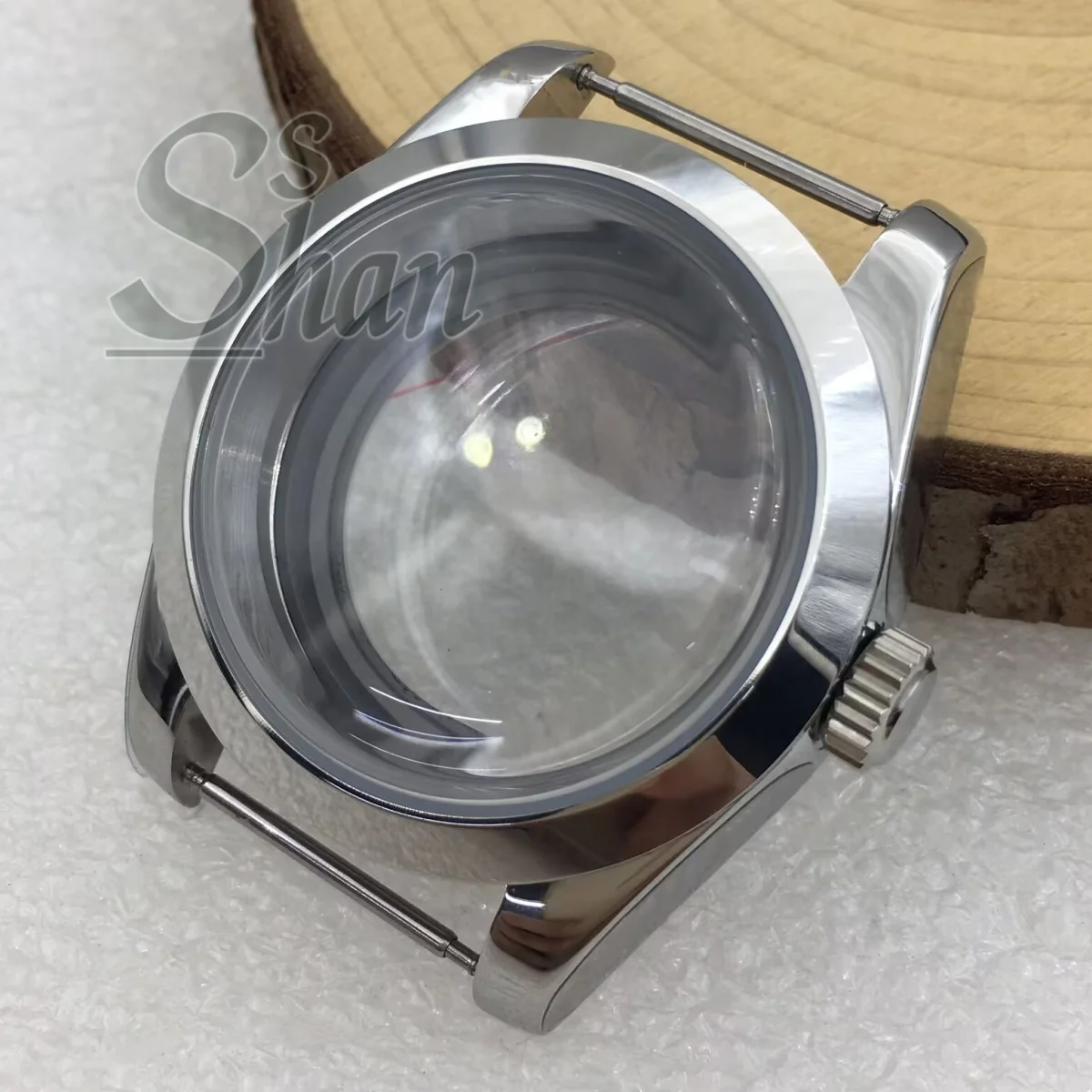 

39mm/36mm submersible polished stainless steel case arched glass suitable for NH35 NH36 ETA2824 2836 Miyota8205 PT5000 movements