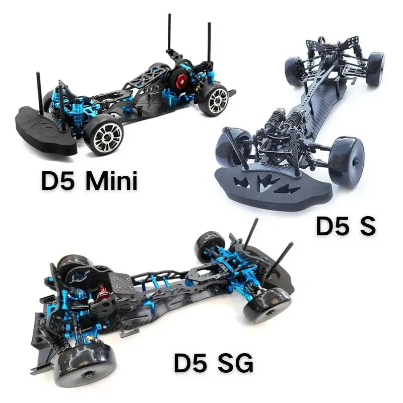 3RACING Sakura D5 D5S 4WD 1:10 RC coche marco de fibra de carbono KIT DIY modelo de carreras de alta velocidad Control remoto Super Drift de conducción trasera
