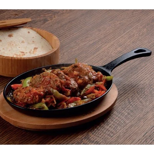 Lava Cast Iron Oval Fajita Pan