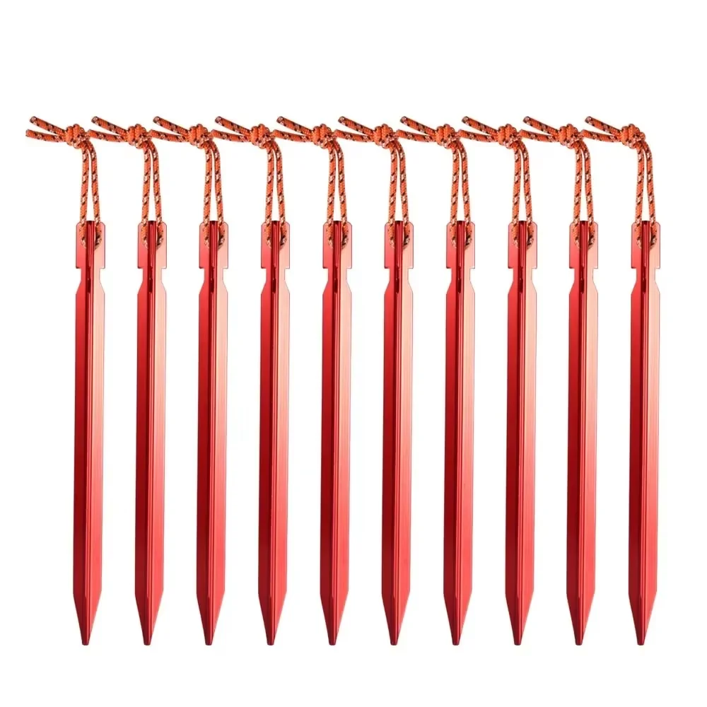 18cm/7in Tent Pegs Campsite Ground Nails, Lightweight Shelter Tarp Tent Stakes, Hiking Camping Tent Accessories Supplies