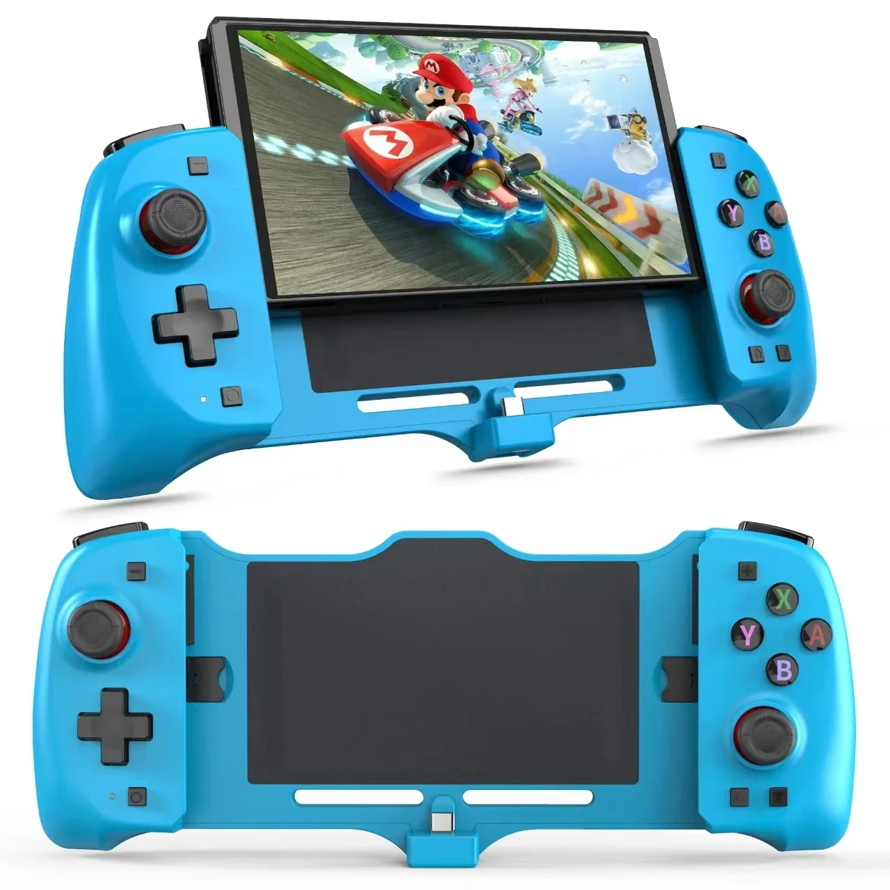 

Upgrade Nintendo Switch Gamepad Controller Handheld Grip Double Motor Vibration Built-in 6-Axis Gyro Joypad for N-Switch OLED