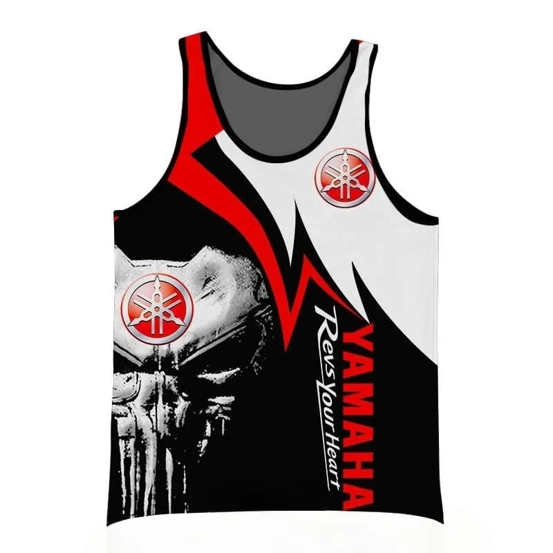 2026 Summer Trendy Personalized Yama Black and Red Color Printed Tank Top Men and Women Fashion Quick Drying Sports Tank Top