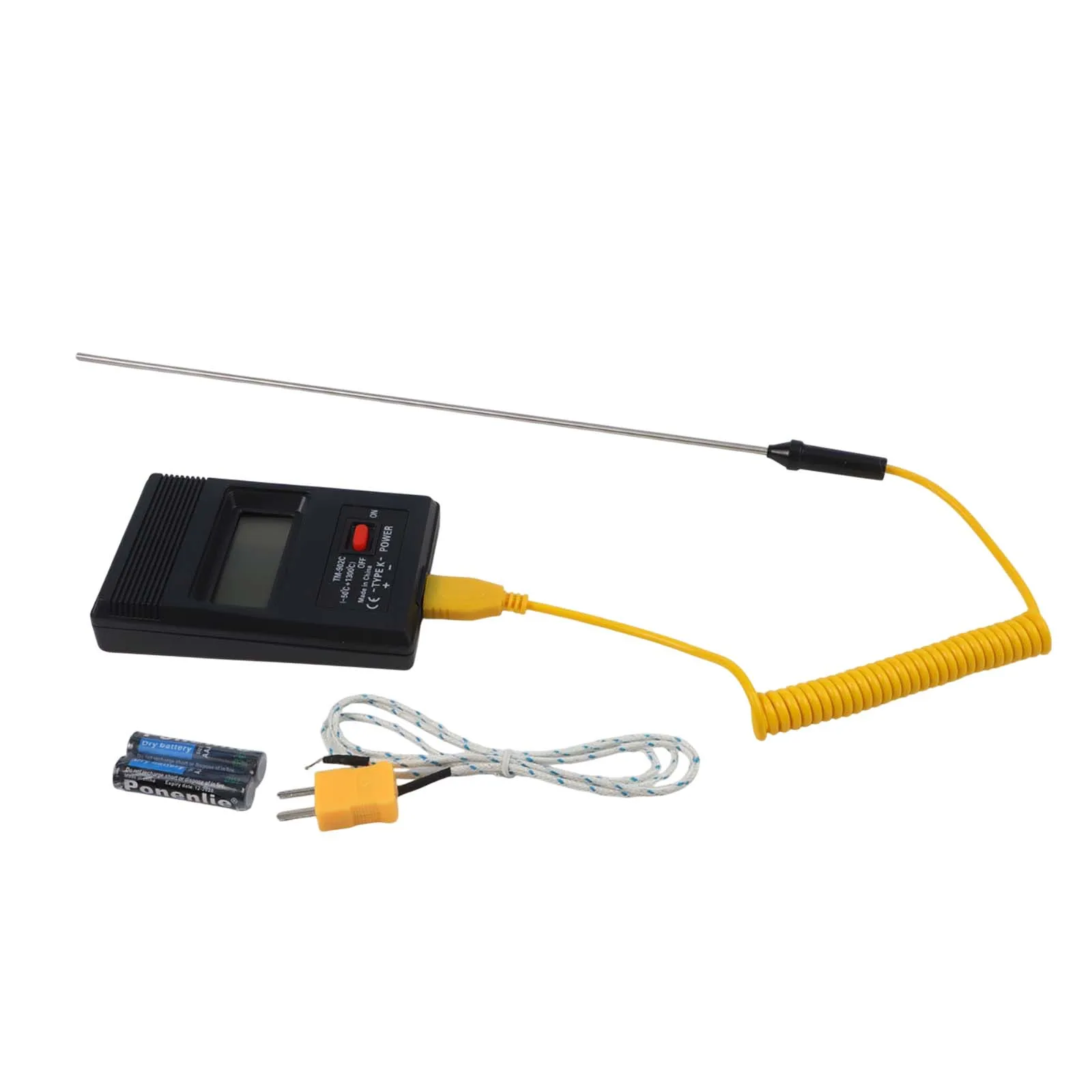 LCD Digital Thermometer With K Type Probe Accurate Measurements Reliable Performance and User Friendly Operation