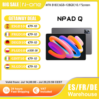 N-ONE NPad Q 10.1'' Tablet PC Android 13 6GB RAM +128GB ROM 8-Cores MTK8183 1280*800 FHD IPS WiFi BT5.0 Type-C Port