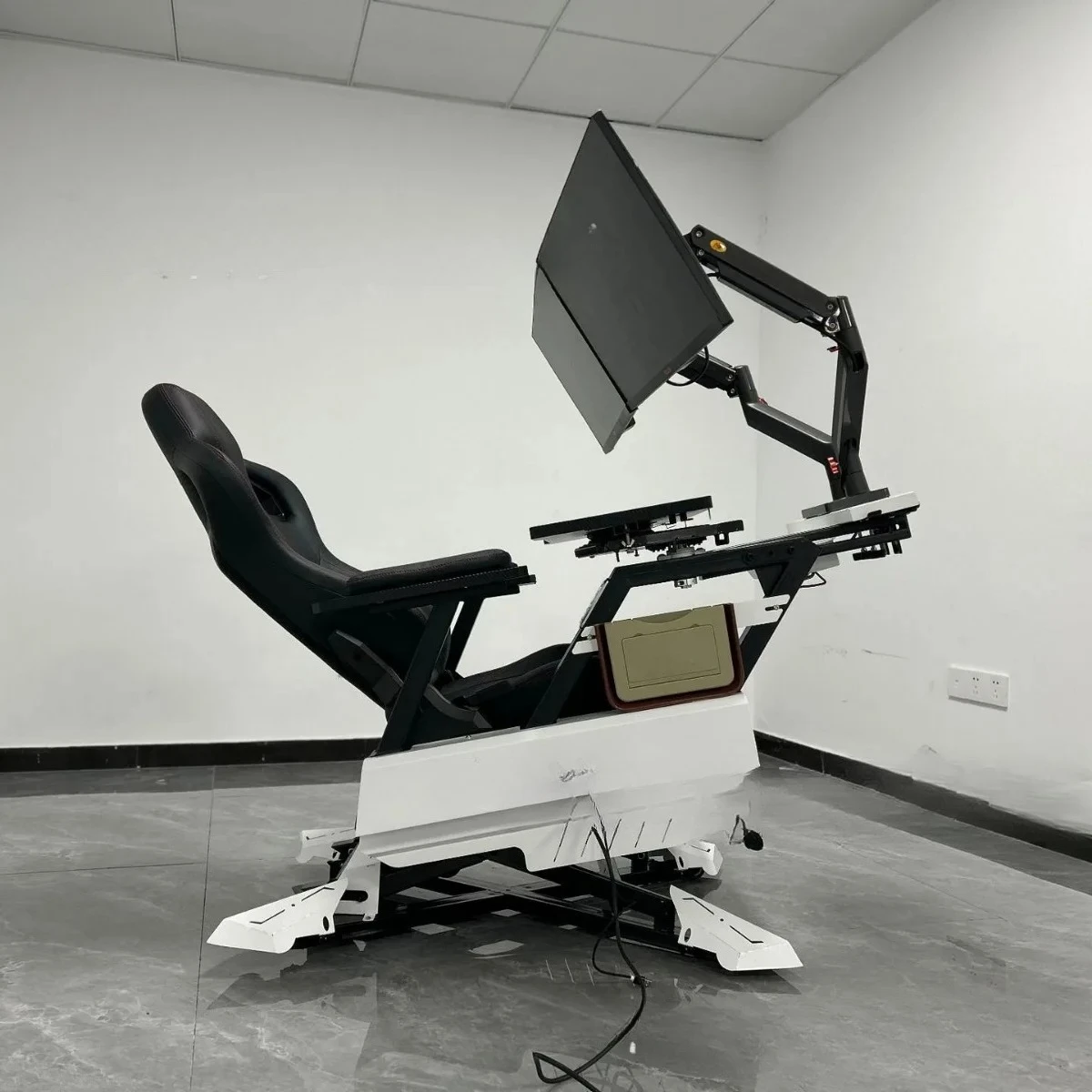 Gaming Chair,ET3 Computer Cockpit Zero-Gravity E-Sports , with Single/Dual/Triple-Screen Support Laptop, Heating, Massage