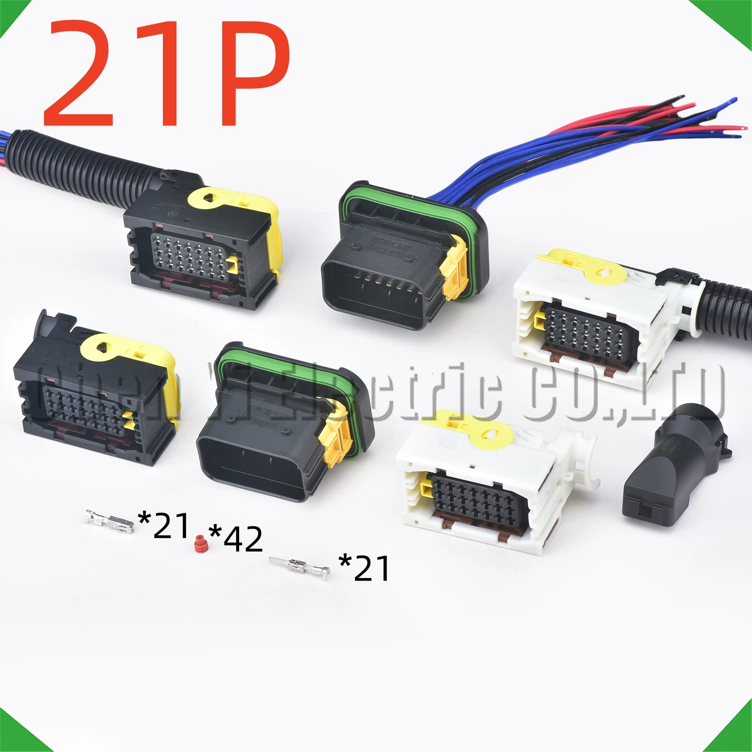 

21 Pin Automotive Connectors ECU computer board Variable box engine Wire harness plug 1-1534127-1 2-1534127-1 For Volvo Benz