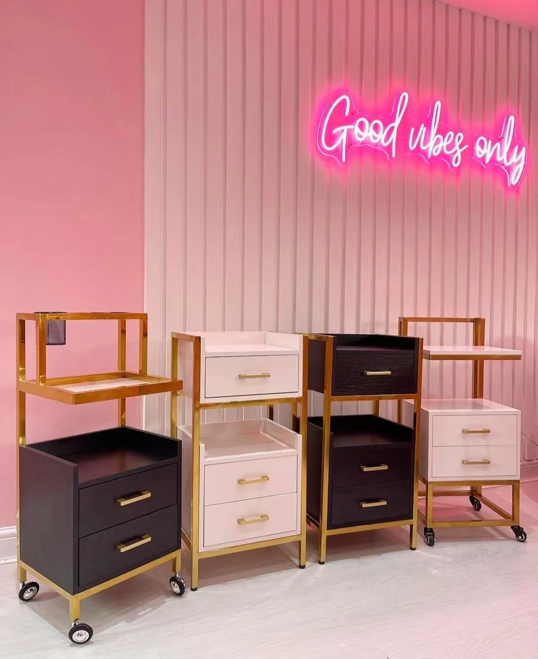 Hair Trolley Cart Salon Furniture Top Selling Metal Beauty Salon Trolley