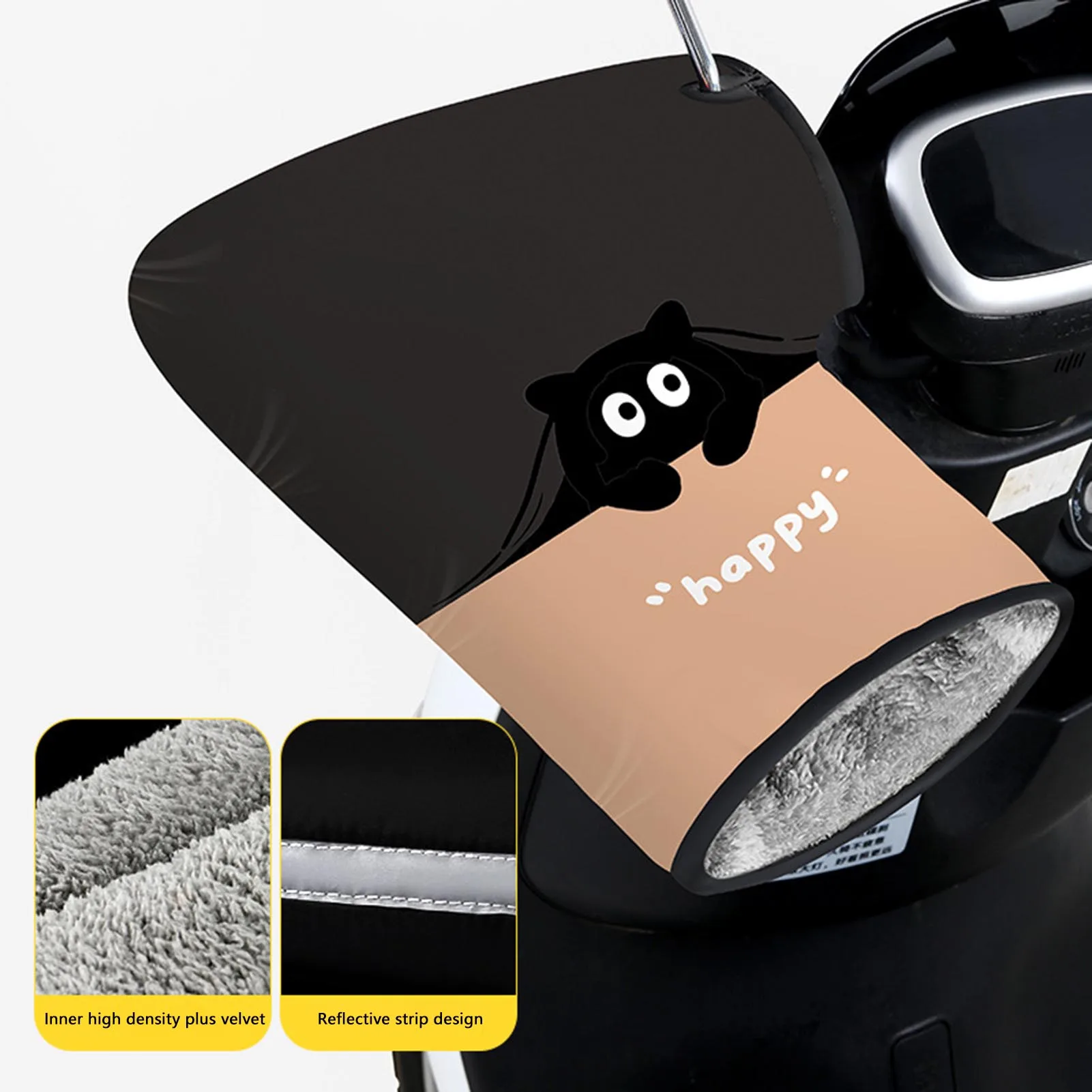 Winter Motorcycle Handlebar Gloves Super Warm and Comfortable Scooter Hand Gloves Suitable for Tricycles Bicycles