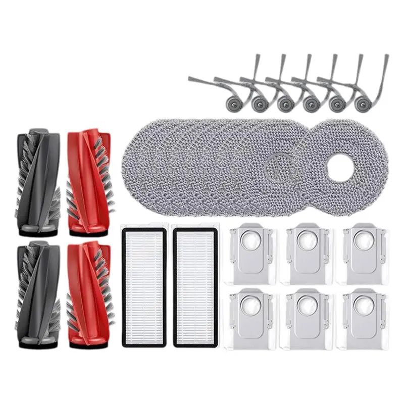 

Запасные части для Roborock Q8 Max, Q8 Max Plus, Q8 Max+, Q5 Pro, Q5 Pro Plus: основная и боковые щетки, HEPA-фильтр, тряпка для влажной уборки, мешок для сбора пыли