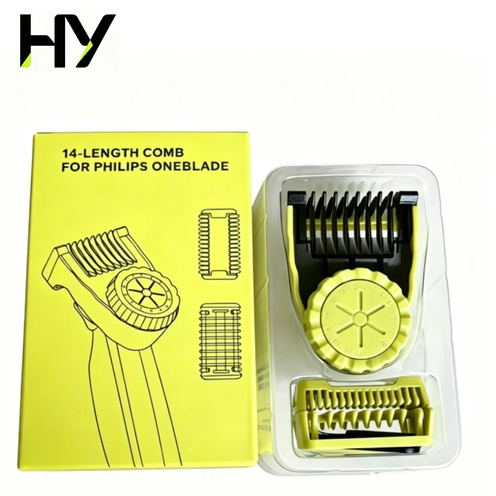 Guide Comb Guards for One Blade QP2520 QP2620 QP2630 QP2724 QP2834 Electric Shaver 14-length Adjustable Replacement Kit