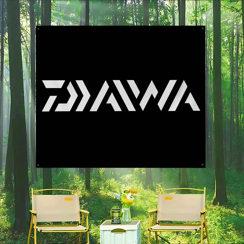 Fashion D-Daiwa Fishing DIY Flag For Family Group Photo Living Room Home Dorm Decor Wall Art Decor Banner