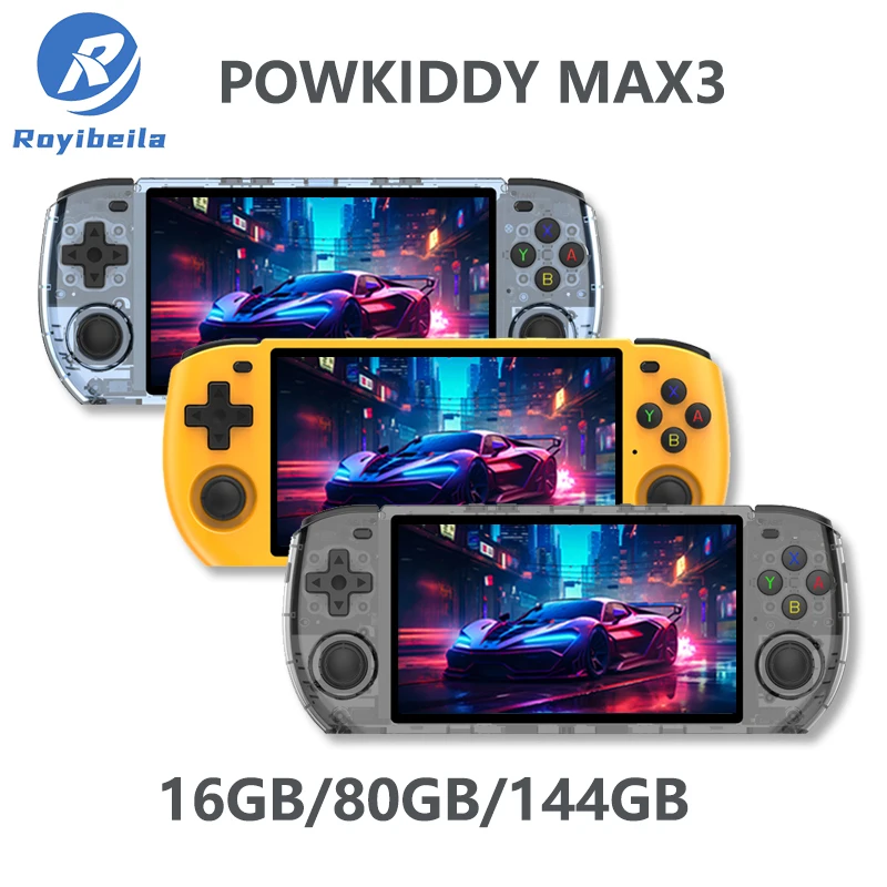 RGB10 Max3 ريترو جيب وحدة تحكم بجهاز لعب محمول 5 بوصة 1280*720 HD IPS شاشة دعم أنظمة متعددة مفتوحة المصدر هدية للأطفال