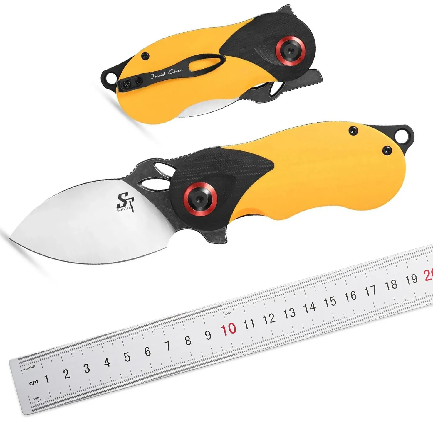 

Sitivien ST159 Folding Knife K110 Steel Blade G10 Handle EDC Tool Pocket Knives for Working Outdoor Camping Hiking Survival