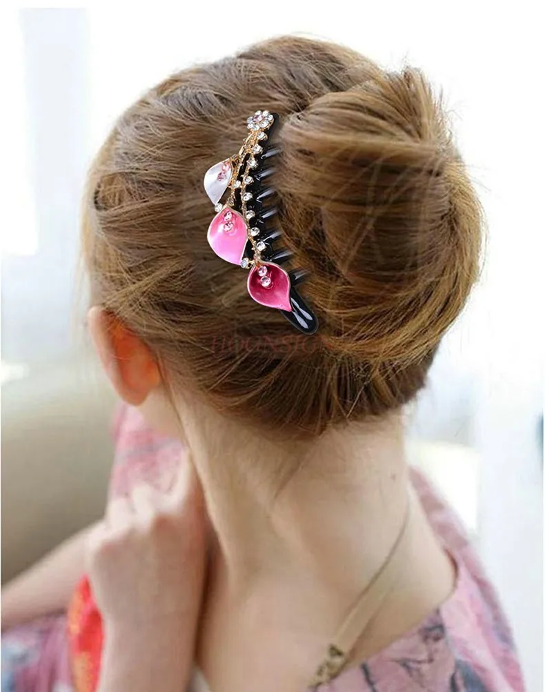 Hair clip, hair accessory, rhinestone clip, comb insertion, hair comb, hair hoop, top clip, retro curly hair