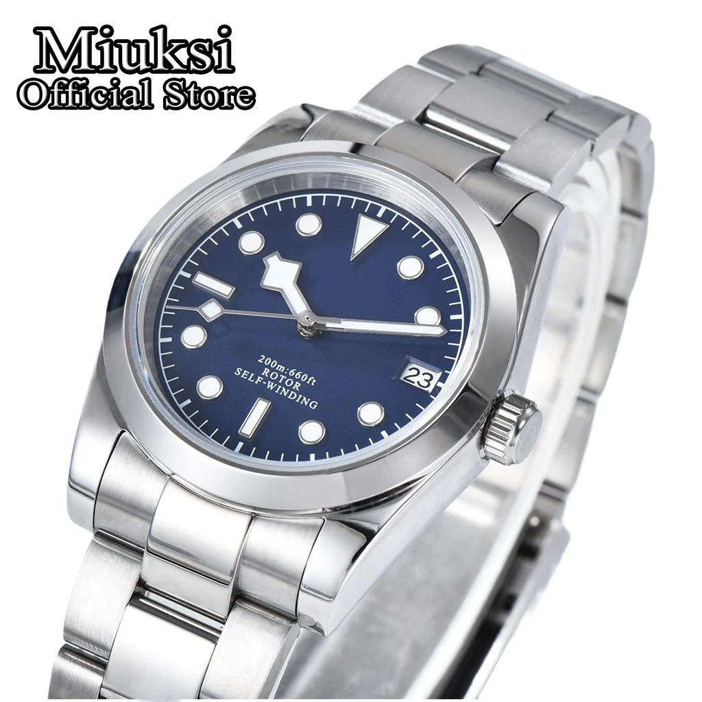Miuksi Personalization NH35 36mm 39mm Mechanical Watch Fit NH35 Movement Automatic Sapphire Waterproof Wristwatch