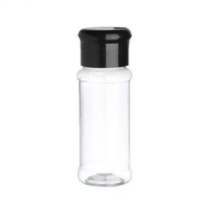 Transparent Kitchen Salt Shaker Portable Condiment Storage Jar Empty Bottle Pepper Container Bottle Jars For Spices Salt Pepper