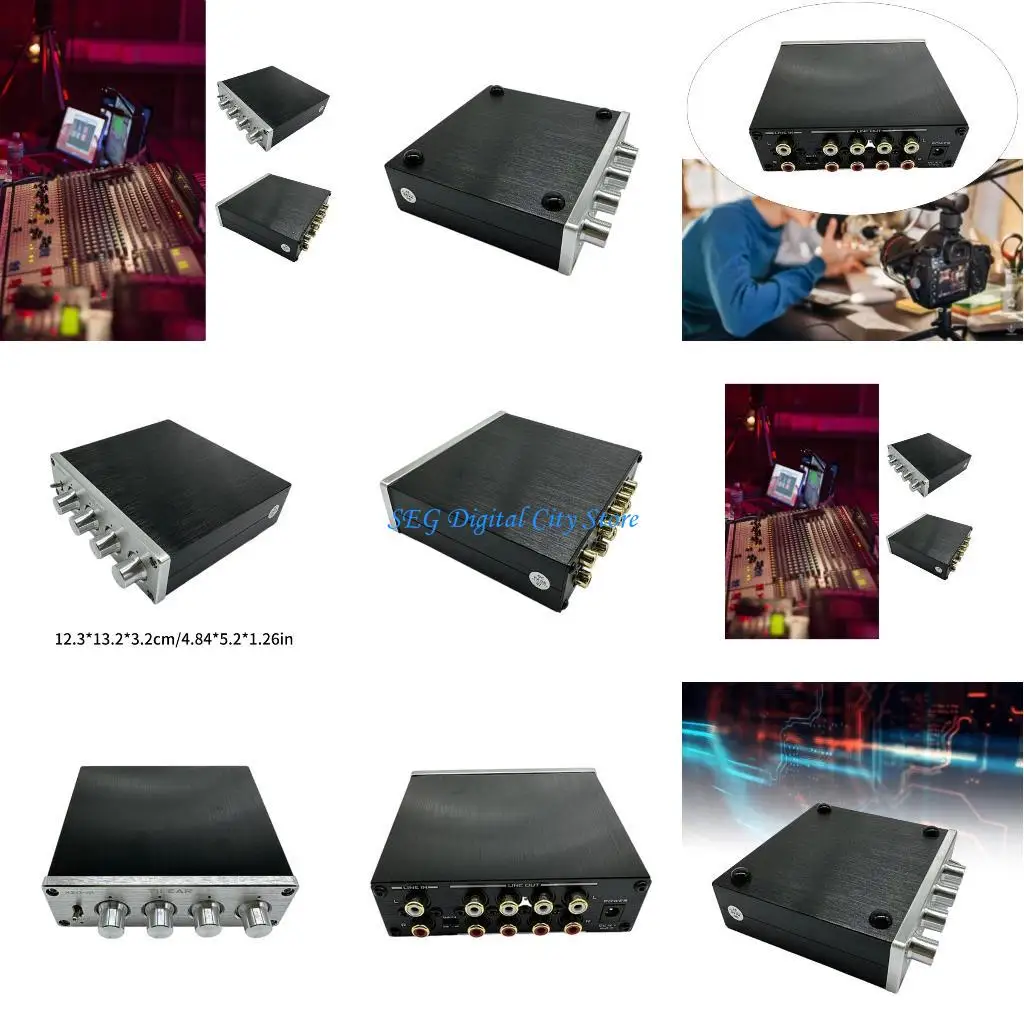 

U75B Цифровой мини-усилитель мощности, BT5.0, 2.1 канала, 50 Втx2+100, мощность, 3 канала