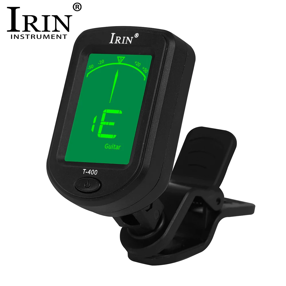 IRIN T-400 Guitar Tuner Digital Rotatable Clip-On Tone Tuner LCD Display for Guitar Bass Ukulele Violin Guitar Parts & Accessori