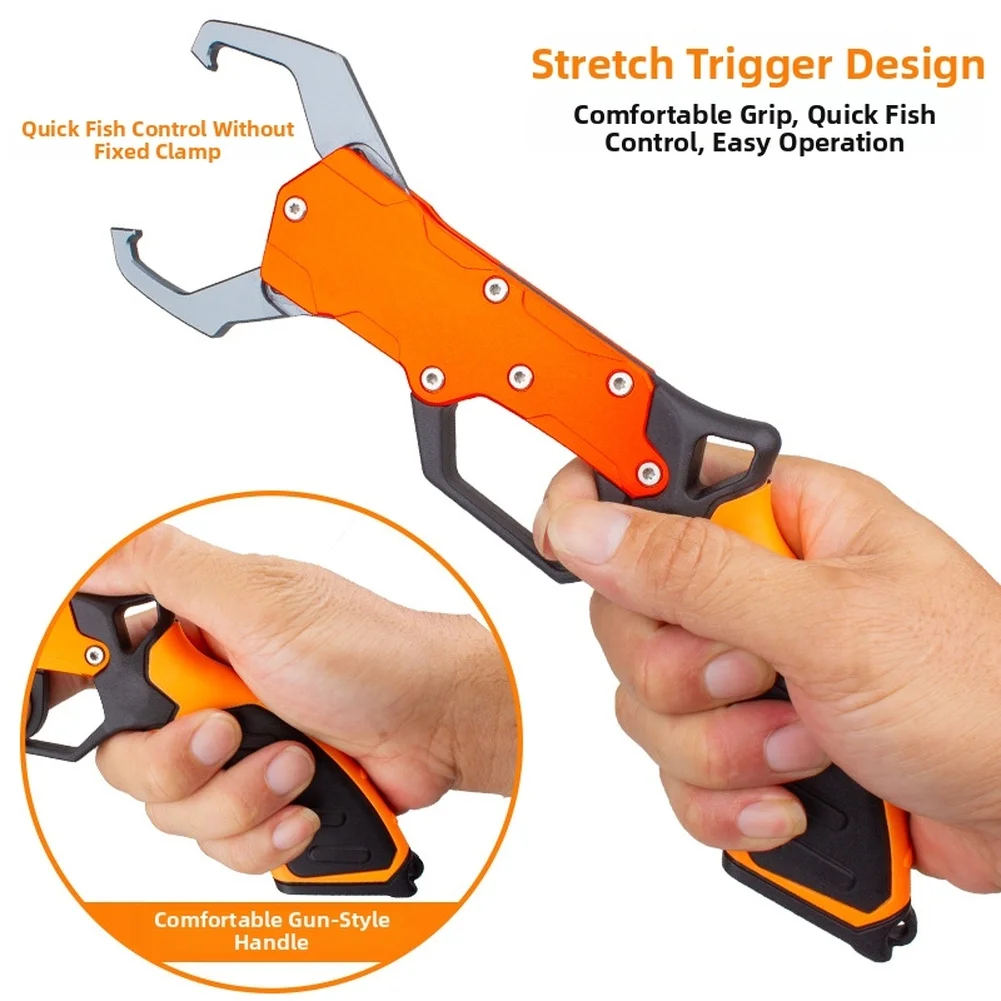/Aluminum /Alloy /Fishing Pliers Foldable Fish Gripper With Storage Case For Lure Tools Hook Remover Outdoor Tackle Accessories