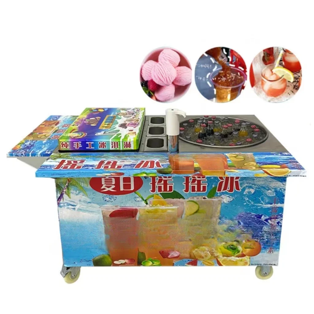 Shake Ice Machine Commercial Slushy Machine Stainless SteelSmoothie Frozen Drink Maker