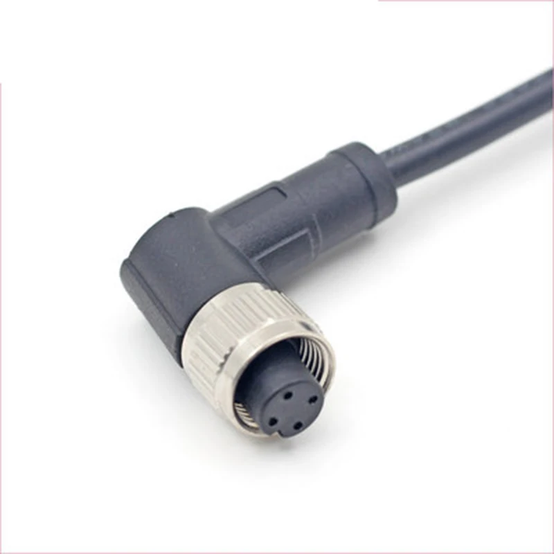 M12 2P 3P 4P 5P 6P 8P 12Pin Waterproof IP67 Aviation Male Female Plug With Cable Threaded Connector For Data And Telecom Systems