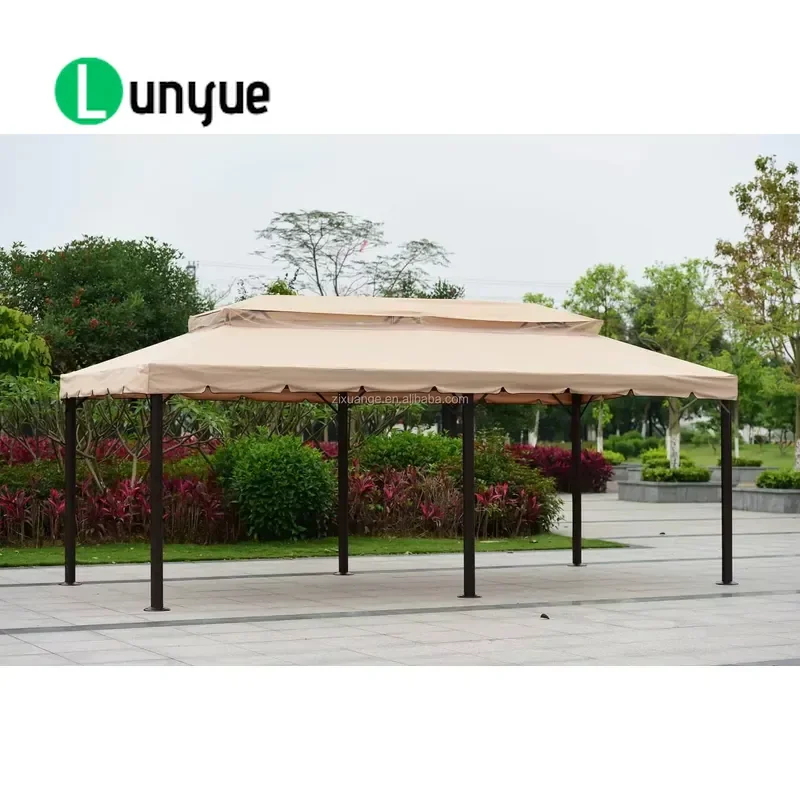 Luxury Waterproof Outdoor Garden Gazebo Tent Durable Patio Furniture for Backyard Camping Party Weather Resistant Shelter
