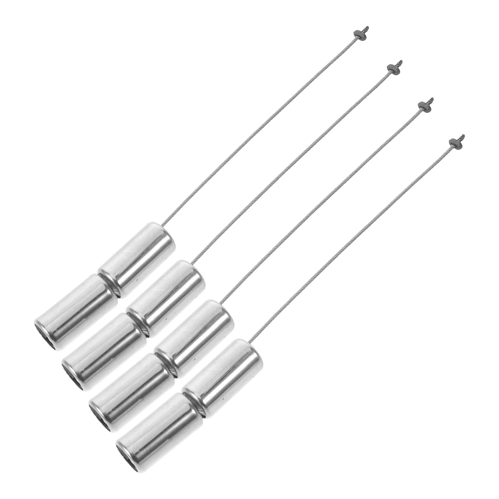 4Set Stainless Steel Clothes Hanger Connector Hooks Heavy Duty Metal Wire Rope Drying Rack Replacement Parts Clothesline