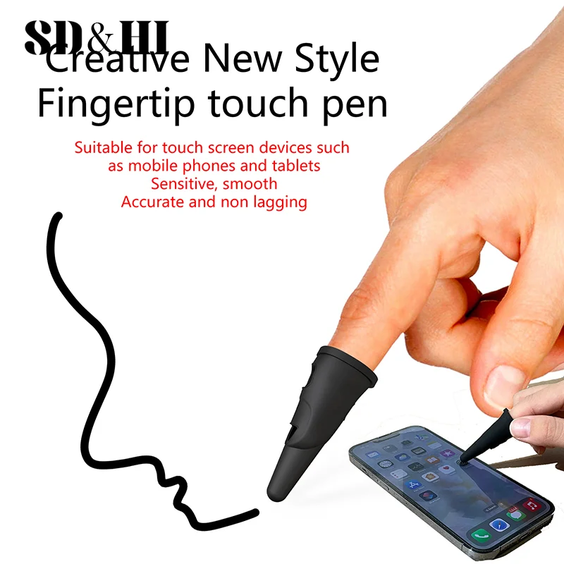 

Stylus Pens For Touch Screens Silicone Finger Stylus Pens High Precision Sensitivity Suitable For Phone/Pad/Android Tablets