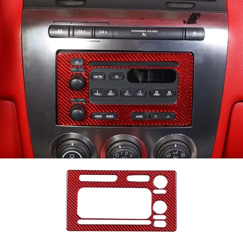 

For Hummer H3 2005-2009 Soft Carbon Fiber Car Central Control Display Screen Panel Cover Trim Sticker Car Accessories