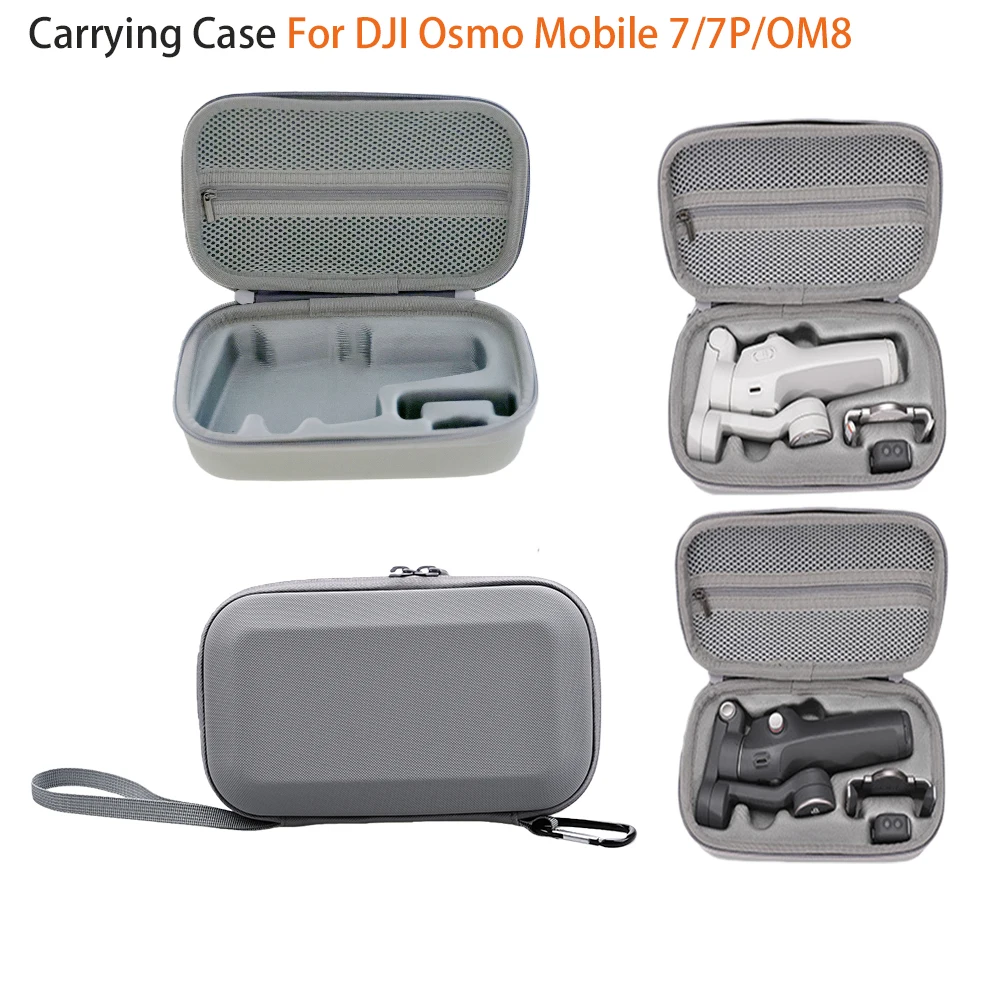 

Чехол для переноски DJI Osmo Mobile 7/7P/OM8, сумка для хранения, дорожная жесткая сумка для OM 7/8, аксессуары для ручного стабилизатора