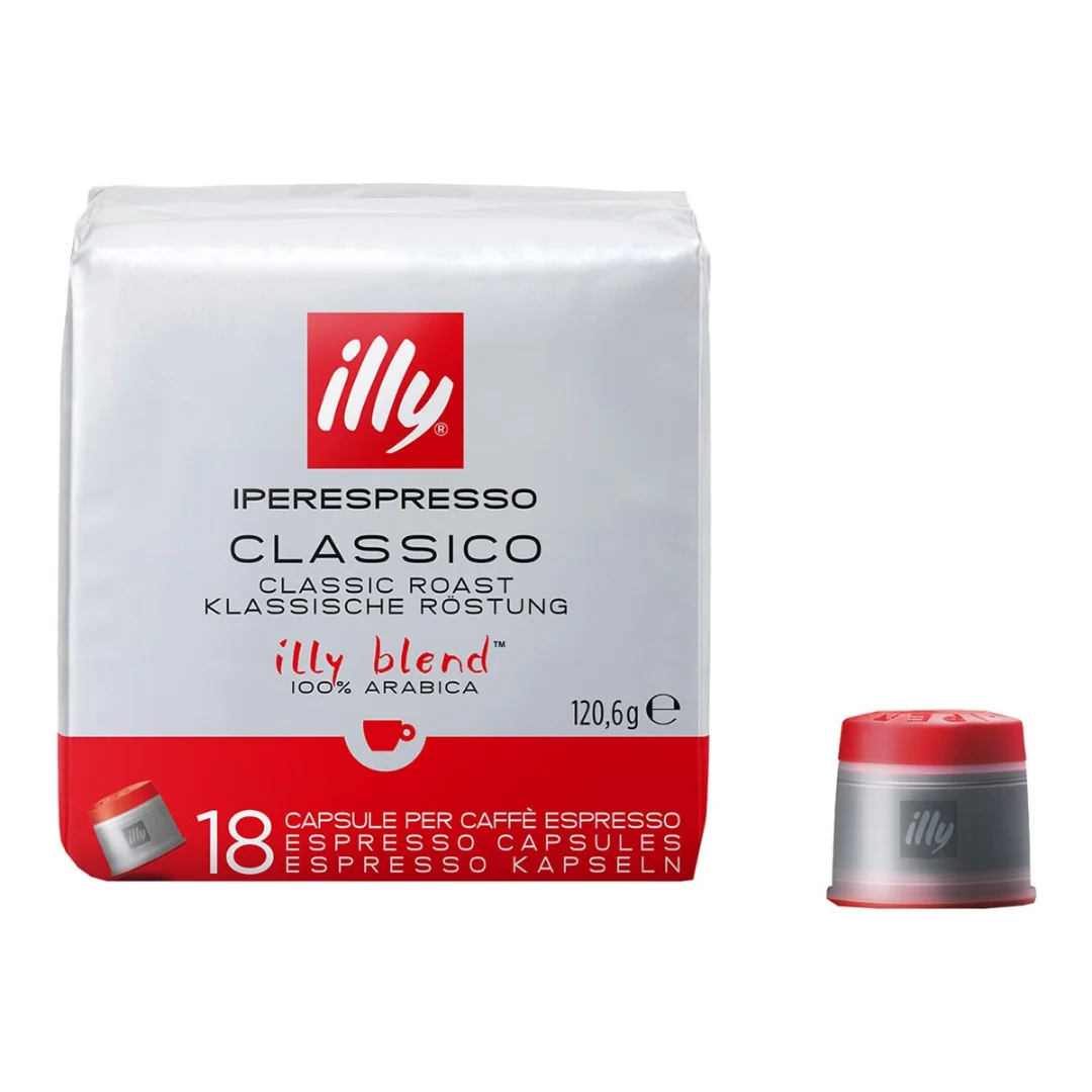 Illy iperespresso coffee capsules classic roast, 6 pack of 18 capsules, total 108 capsules - qumir
