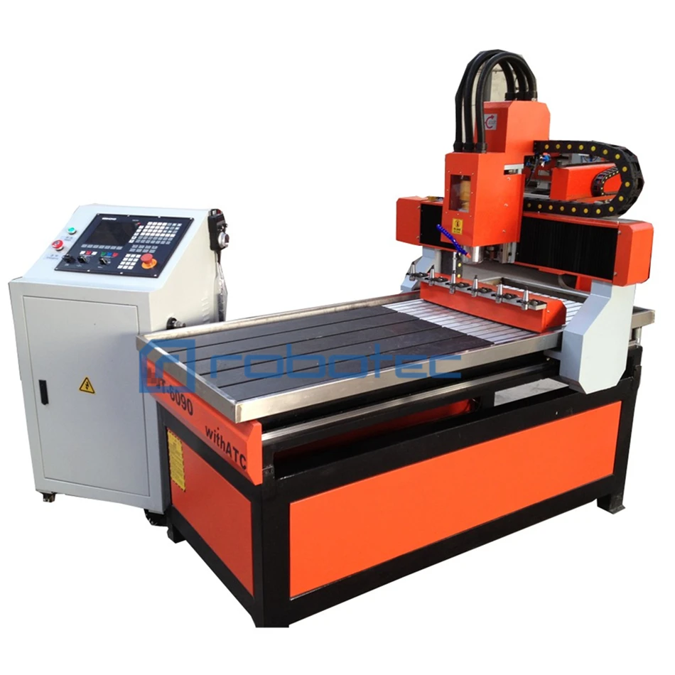 High precision ATC Mini wood router/milling/cutting machine  for furnature cabinet/3D 6090 wood engraving machine for statue