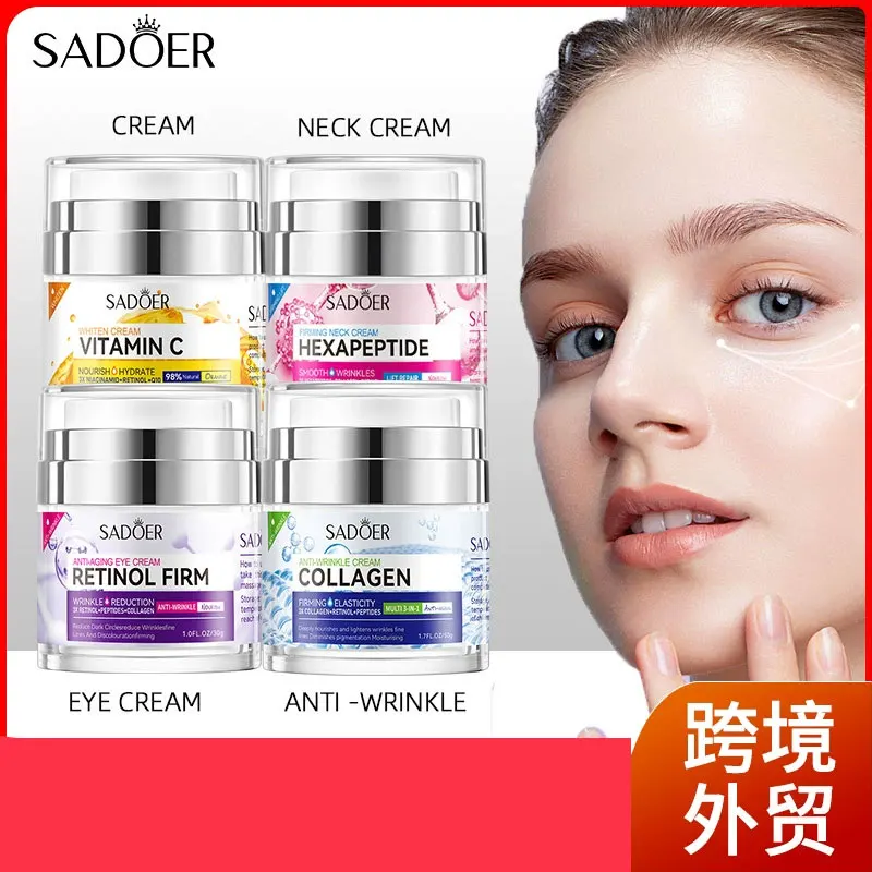 

SADOER Vitamin C Collagen Face Cream Firming Moisturizing Brightening Hydrating Facial Cream Day Creams Beauty Face Skin Care