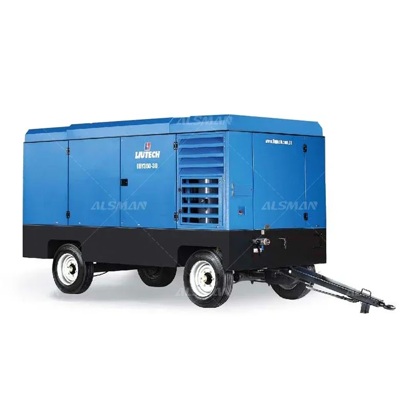 Liutech Atlas Copco LUY160 17bar 565 cfm 176 kw portable mobile compressor screw air compressor di esel compressor