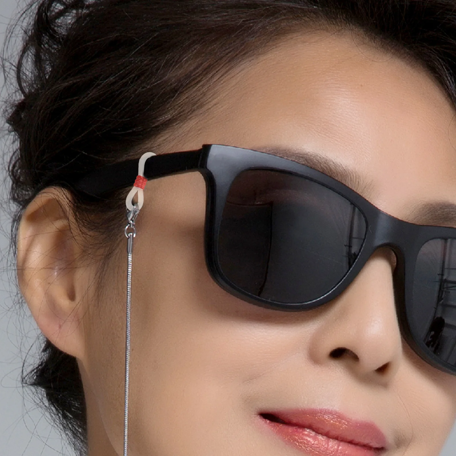 

60Pcs Hanging Ear Hook Eyeglass Chain Ends Practical Anti-Lost Adjustable Cord Retainer for Glasses Sunglasses Holder