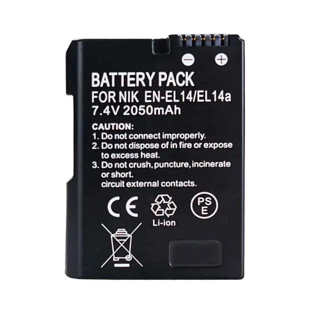 EN-EL14a EL14 2050mAh CAMERA BATTERY EN-EL14 for Nikon P7000 P7100 P7800 P7700 D3100 D3200 D3300 D3400 D3500 D5600 D5100 D5300