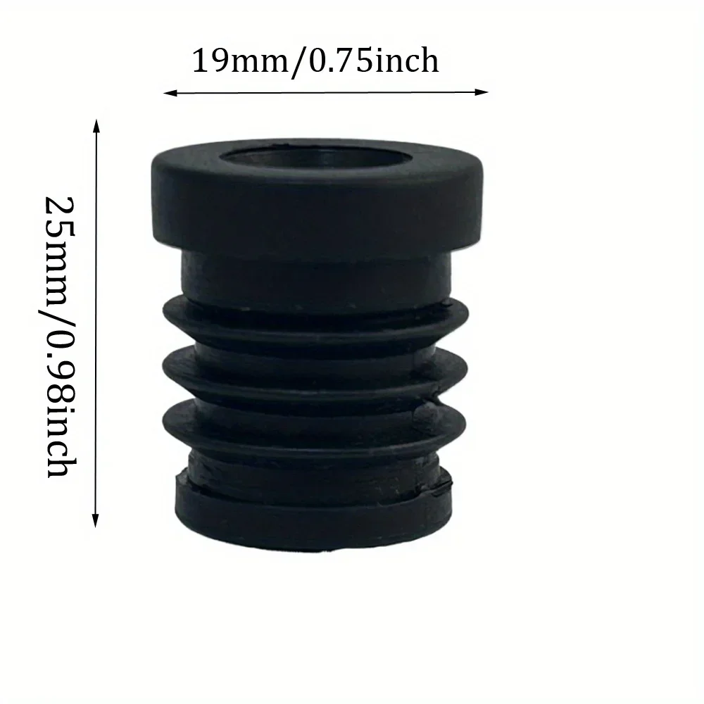 M6*19MM round Tube Non-Slip Plastic Adjusting Plug Hole Inner Non-Slip Foot Pad for Furniture Hardware