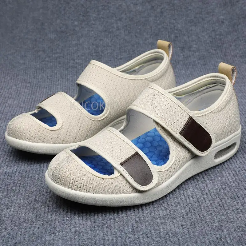 Summer sandals casual orthopedics wide foot swelling shoes thumb valgus soft comfortable diabetes shoes