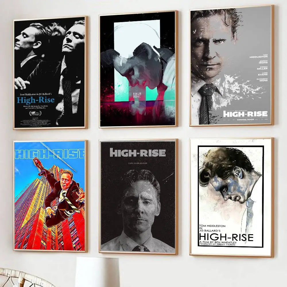High-Rise Movie Tom Hiddelston Poster Canvas For Living Room Home Decor Wall Art Sticker For Bar Living Vintage Decor Print Gift