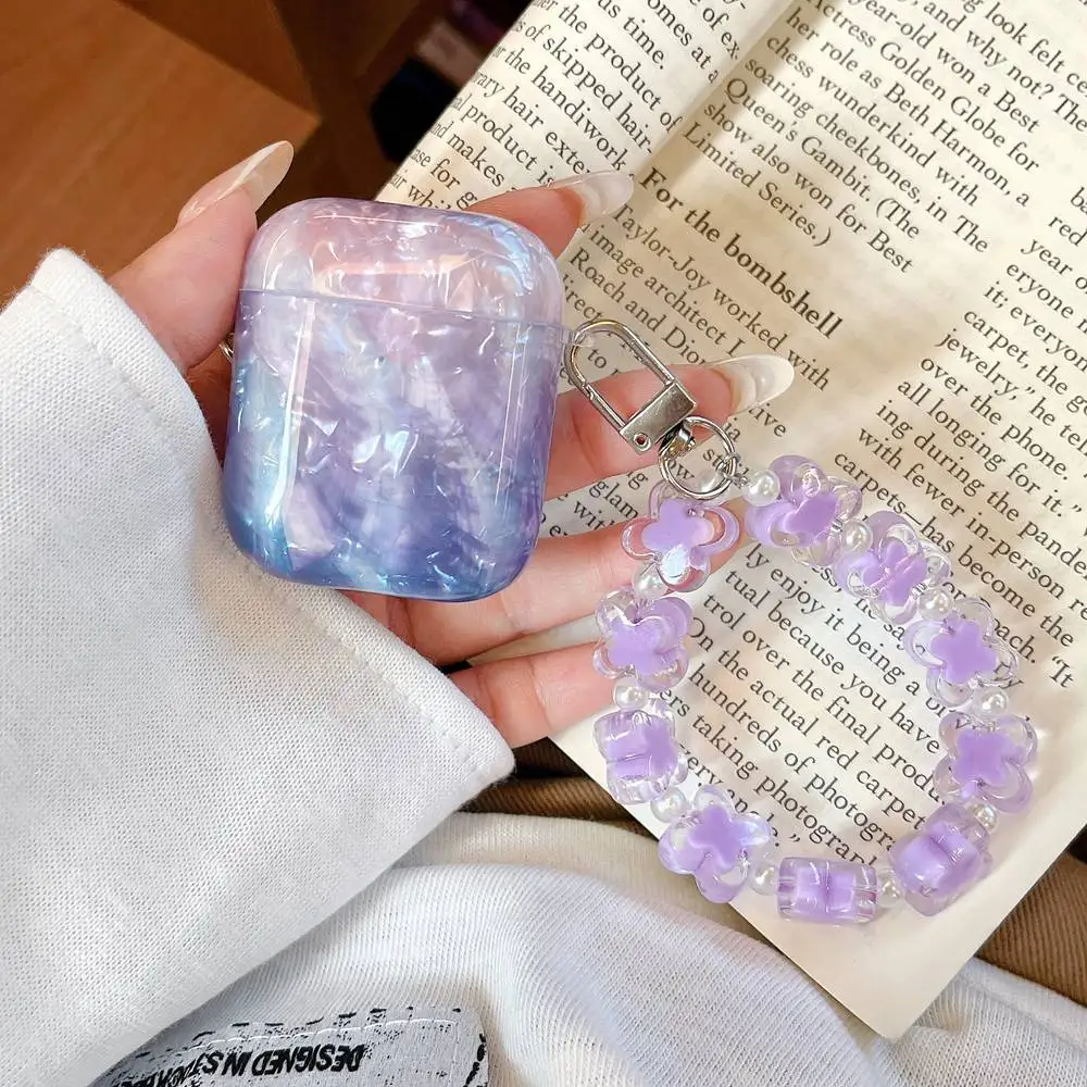 الفاخرة الفتيات اللؤلؤ حقيبة سماعة الاذن ل Airpods برو 3 حافظة ل AirPods 4 3 2 حافظة ل Airpods Pro2 غطاء مع صندوق سماعة المفاتيح