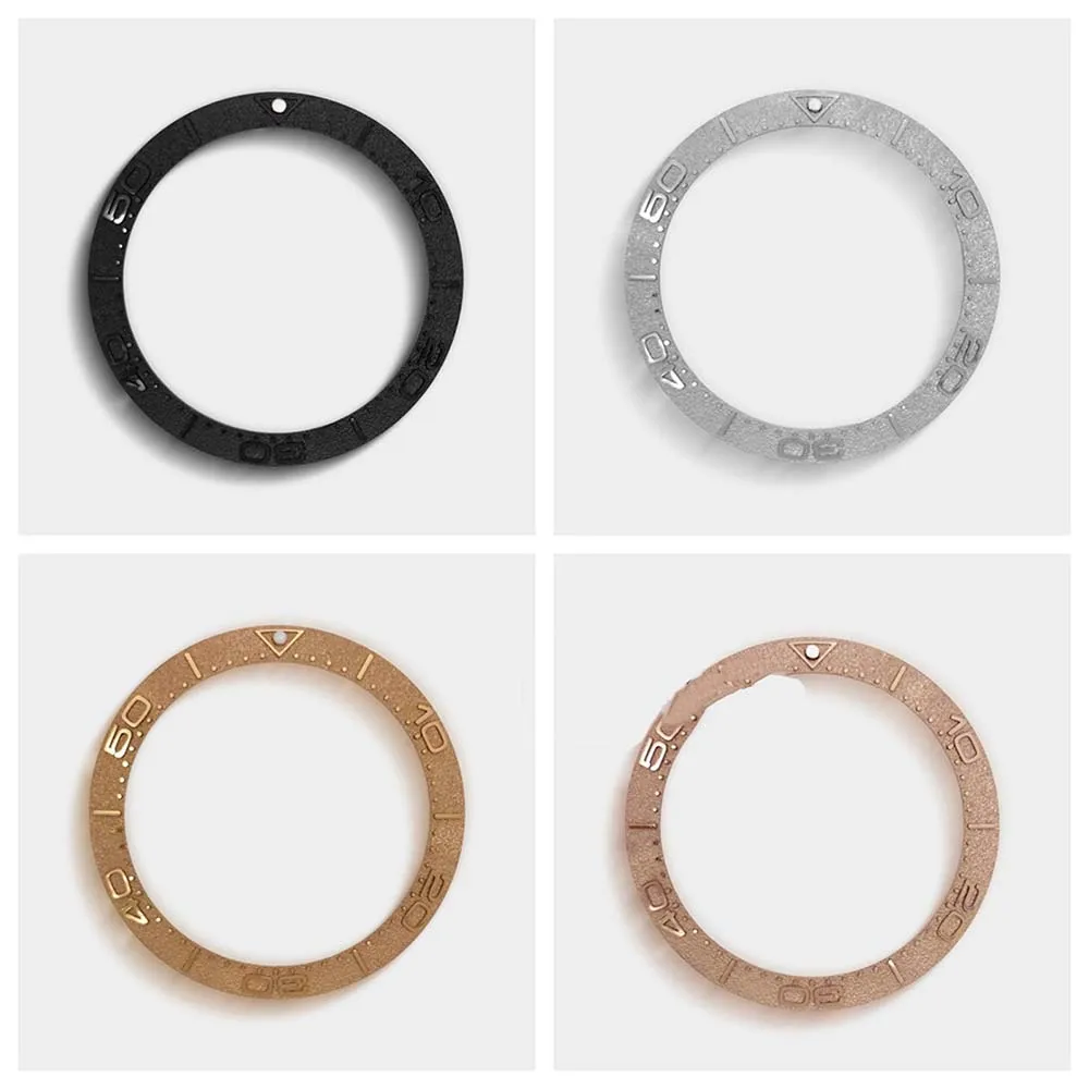 

38mm Beveled Raised Lettering Ceramic Bezel Inner Diameter 30.6mm Replacement Watch Ring Compatible with Seamaster 300