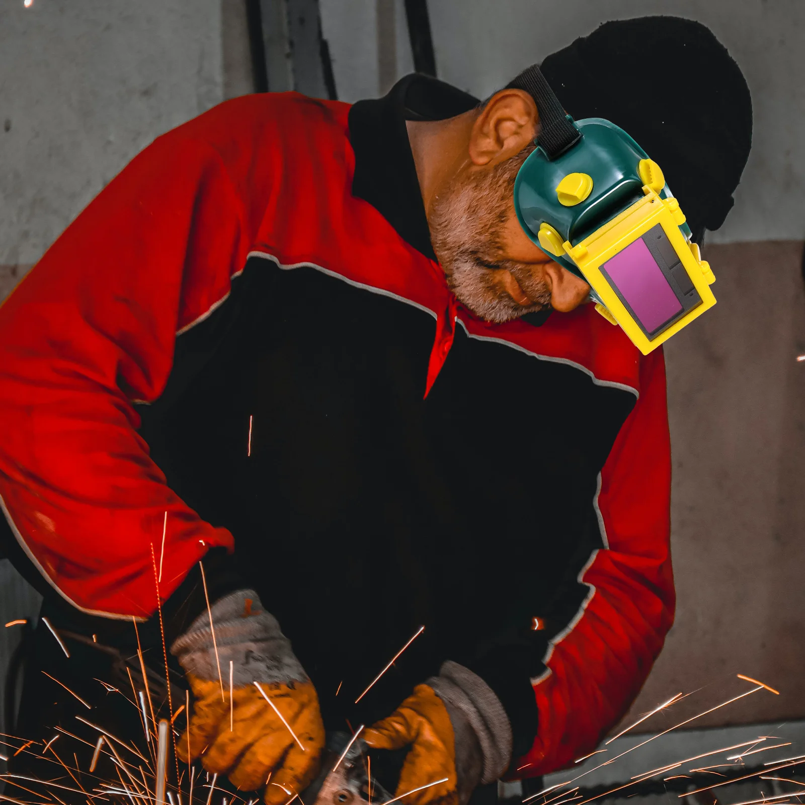 

Auto Darkening Welding Glasses Tinted Welder Protective Gear Eye Goggles Adjustable Comfortable Anti Glare Face