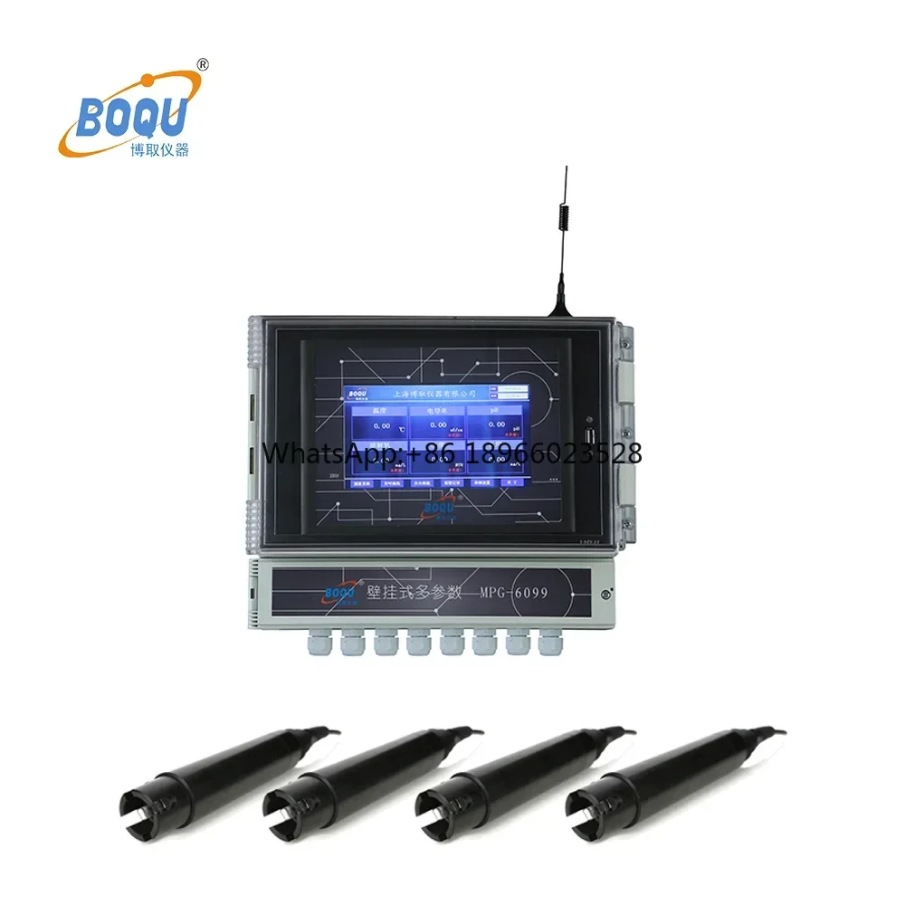 IOT System Water quality monitor- RS485 PH NH4+ DO EC TDS test Multi Parameter Water Quality Analyzer for Aquarium