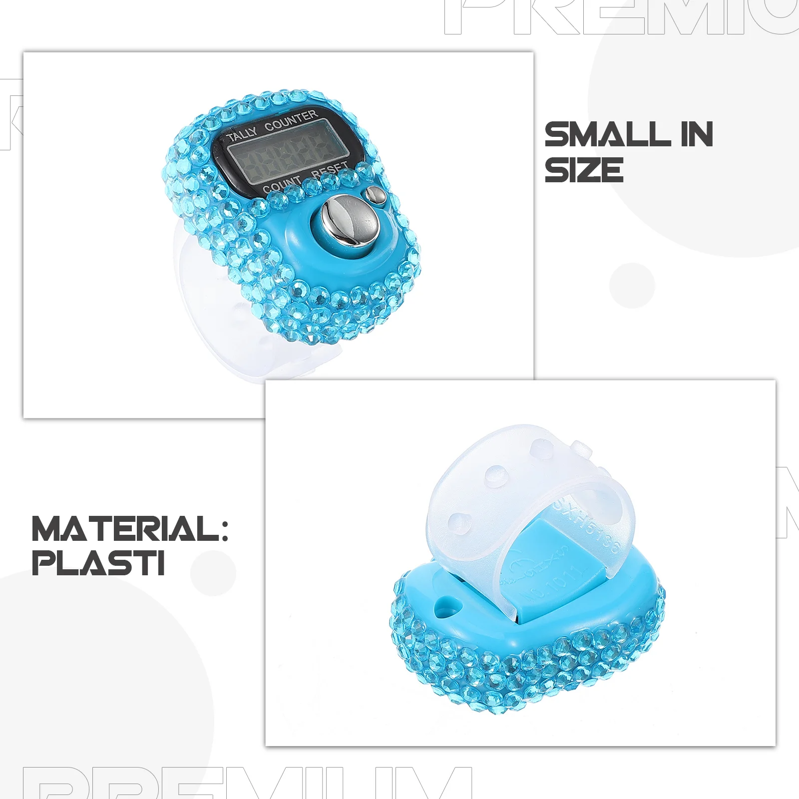 

Counter Digital Handheld Tally Clicker for Sports Training Running Knitting Crochet Electronic Resettable Counter