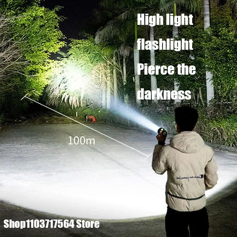 

Laser flashlight strong charging long shot super bright outdoor mini small portable multi-functional monkey light