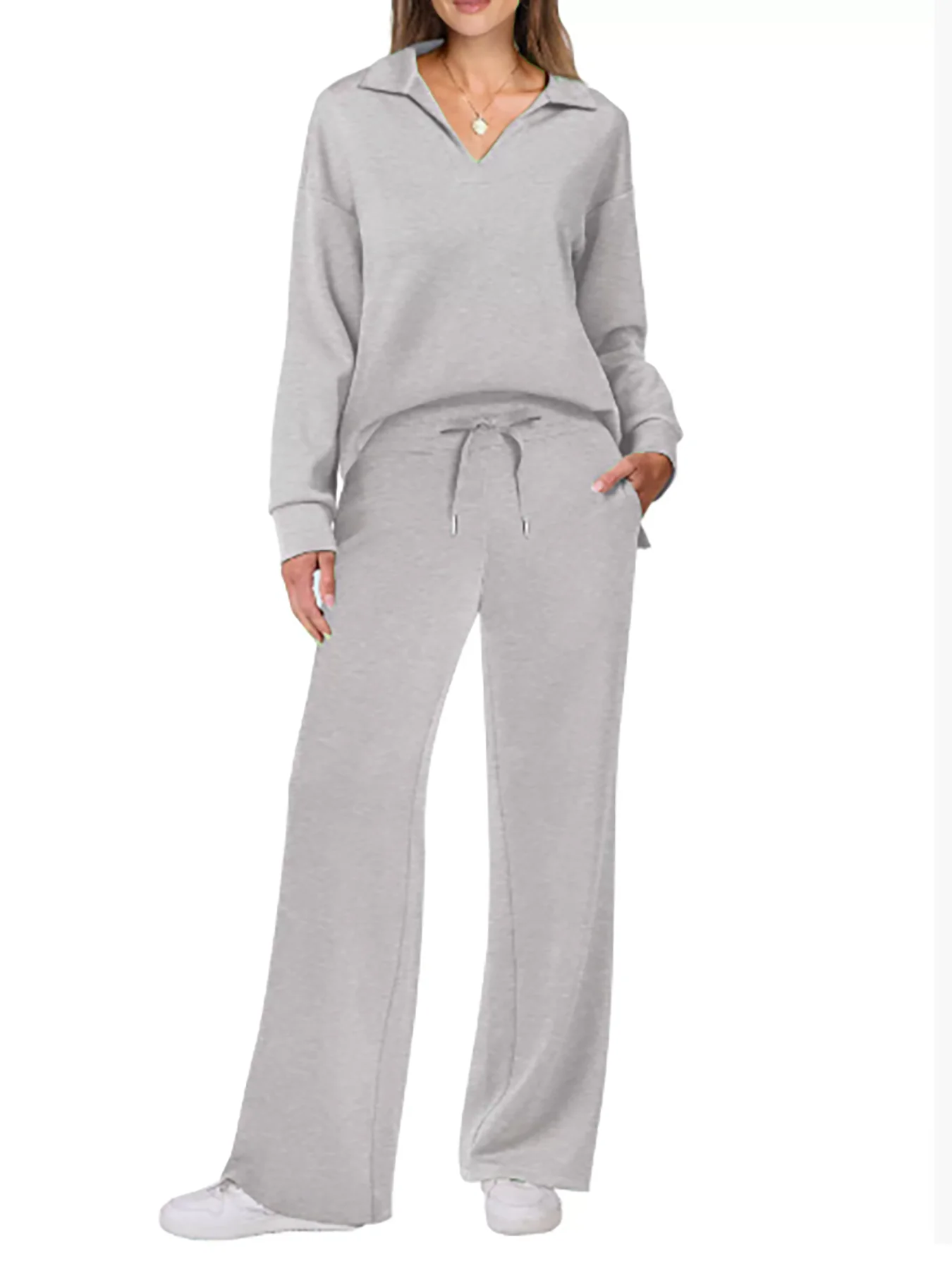 2025 الأوروبية والأمريكية الخريف والشتاء موضة جديدة عادية المرأة طويلة الأكمام الرباط بلون التنقل فستان أطفال مع سروال داخلي #3